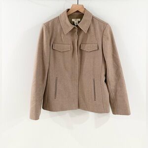 J. Crew Wool Blend Jacket Camel Size Medium